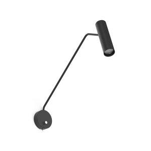 EYE SUPER kinkiet czarny regulowany na wysięgniku z wyłącznikiem