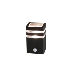 RIO SENSOR kinkiet zewnętrzny z czujnikiem ruchu 1xE27 czarny