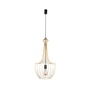 LUKSOR S lampa wisząca druciana 37cm złota