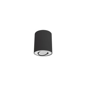 SET tuba natynkowa czarna/biała GU10 regulowana