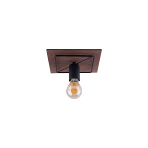 COBA ANTIQUE lampa sufitowa 1xE27 z ciemnym drewnem
