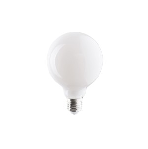 BULB GLASS BALL LED E27 8W 3000K żarówka filament bańka G95 szkło białe