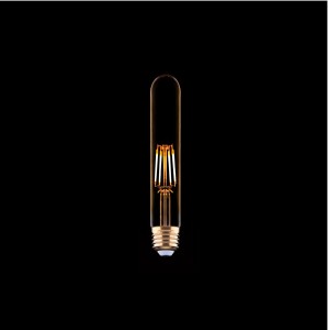 BULB VINTAGE LED E27 4W 2200K żarówka filament bańka T30 szkło bursztynowe