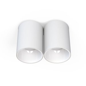 EYE TONE tuba podwójna biała odbłyśnik biały GU10 oprawa natynkowa