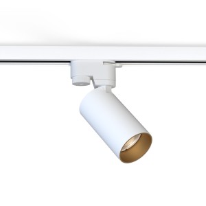 PROFILE MONO spot regulowany biało/złota tuba GU10 wpinana do szyn 