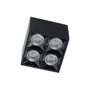 MIDI LED16W 4000K oprawa natynkowa czarna