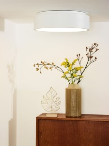 TALOWE nowoczesny biały plafon LED 30W 3000K fi 45,5cm oprawa przystosowana do ściemniania