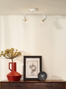 CARO-LED spoty białe na listwie LED 2x5W 2700K GU10 regulowane