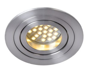 TUBE oprawa podtynkowa srebrna okrągła 1xGU10