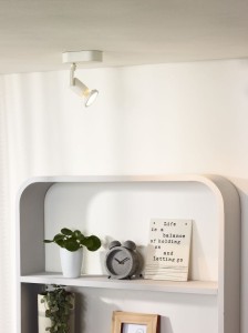 JASTER-LED 5W 2700K reflektorek biały regulowany ścienno-sufitowy żarówka w komplecie