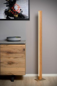 SYTZE lampa podłogowa drewniany słup LED 32W 151cm