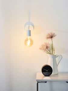 SCOTT kinkiet biały bez regulacji 1xE27