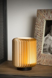 TURBIN nowoczesna lampa nocna złota LED 5W 3000K