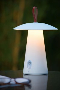 LA DONNA 27500/02/31 lampa stolikowa LED zewnętrzna biała  ładowana