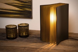 EXTRAVAGANZA 78596/01/30 LIVRET lampa nocna roztwarta książka księga ze złotymi podświetlanymi stronami  1xE14