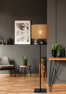 MAGIUS 03729/81/30 lampa stojąca z naturalnego bambusa 1xE27 wykończenie czarne