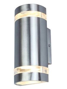 FOCUS 5604021001 kinkiet elewacyjny 2xGU10 IP44 stal szlachetna