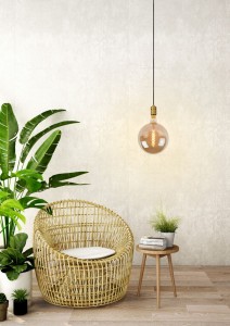 JOVA zwis złota oprawka na E27 do ozdobnej żarówki