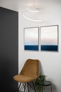 MAXENCE lampa sufitowa LED spirala 24W biała