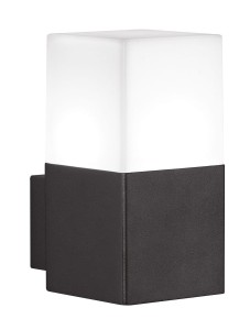 HUDSON 220060142 kinkiet jednostronny antracyt klosz biały LED 4W E14 3000K IP44