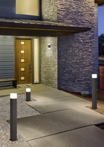 HUDSON 420060142 słupek ogrodowy 80cm antracyt klosz biały LED 4W E14 3000K IP44