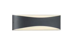 KONDA 228560242 podłużny kinkiet elewacyjny LED 9W IP54 antracyt światło góra dół