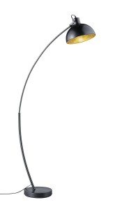 RECIFE R46041032 lampa podłogowa na łuku 1xE27 czarno-złota