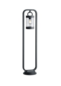 SAMBESI 404160142 słupek ogrodowy 100cm z czujnikiem zmierzchu antracyt 1xE27 IP44