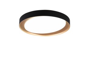 ZETA plafon LED 24W CCT czarno-złoty  + pilot