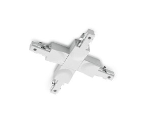 DUOLINE 702431 łącznik X krzyżowy biały do szyn 2-fazowych