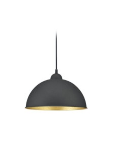 DUOLINE JIMMY 73120102 lampa wisząca czarno-złota misa fi 31cm 1xE27 do szyn 2-fazowych