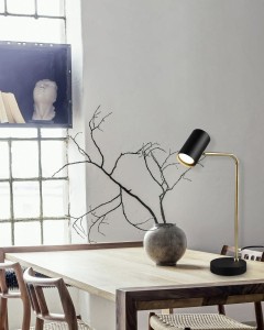 MARLEY 512400108 lampa stołowa biurkowa  czarno-złota regulowana 1xGU10