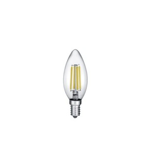 Żarówka LED B35 4W E14 2700K 470lm filament świeczka szkło przezroczyste 989-400