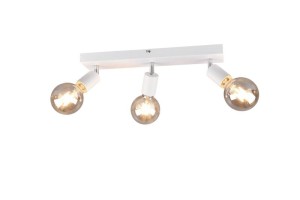 VANNES lampa ścienna sufitowa biała 3xE27 regulowana