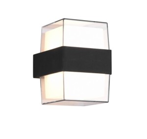 MOLINA kinkiet zewnętrzny LED 2x4,6W IP54 antracyt kostka