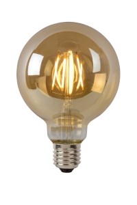 Żarówka LED G95 5W E27 2700K DIM FILAMENT szkło amber ściemnialna