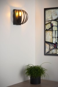 MANUELA lampa ścienna metalowa czarna 1xE27 