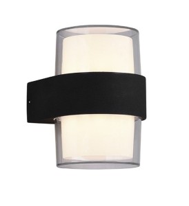MOLINA kinkiet zewnętrzny LED 2x4,6W IP54 antracyt tuba