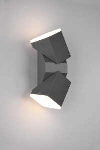 AVON 270660242 nowoczesny regulowany kinkiet zewnętrzny LED 2x7W IP54 antracyt