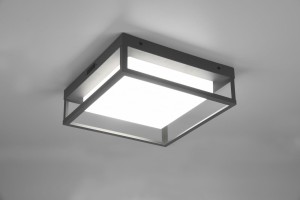 WITHAM 677860142 zewnętrzny plafon ścienny/sufitowy z przełącznikiem barwy światła LED 14W IP54 antracyt