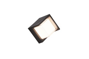 PUNO kinkiet zewnętrzny LED 8W IP54 kwadratowy czarny