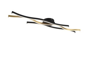 BLAZE 641210308 lampa sufitowa fale czarne i złote LED 35W CCT 3stepDim