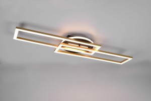 TWISTER złota lampa sufitowa przekręcana LED 30W 2700-6500K sterowana pilotem