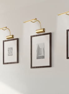 CURTIS 279770108 galeryjka regulowana mosiądz mat LED 4W 3000K ściemniacz na obudowie