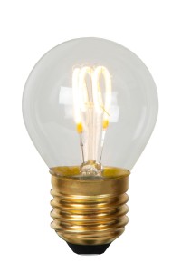 Żarówka LED G45 3W E27 2700K DIM FILAMENT szkło przezroczyste ściemnialna