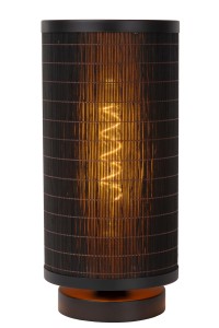 TAGALOG 21529/15/30 lampa nocna bambusowa czarna fi 15cm 1xE27