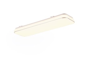 BLANCA podłużna lampa LED 28W 3000K biała z chromowanym paskiem