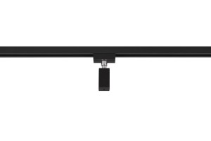 DUOLINE krótki 703632 adapter do lamp wiszących czarny do szyn 2-fazowych