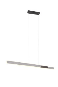 HELIOS 343310305 lampa wisząca rozsuwana srebrna LED 48W CCT sterowanie dotykowe