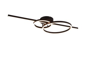 MONTILLA 643010332 lampa sufitowa LED 54W CCT czarny mat pilot w zestawie